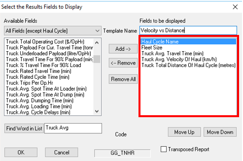 How do I graph velocity vs distance in TALPAC?