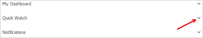 How do I enable the Quick Watch feature in AMT?