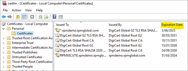 How do I install and update SSL Certificates for EPF and XECUTE?