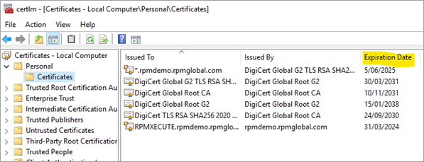 How do I install and update SSL Certificates for EPF and XECUTE?