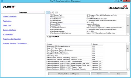 How do I refresh my AMT test server database?