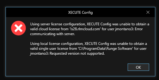 How do I obtain a valid XECUTE Cloud license?